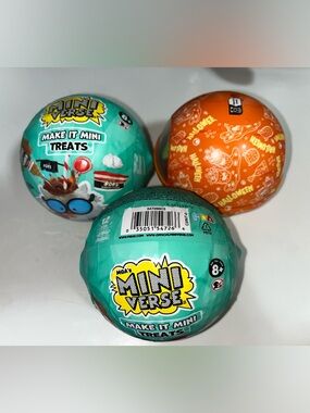 Mini Verse Make It Mini Treats Surprise Ball - Lot Of Three